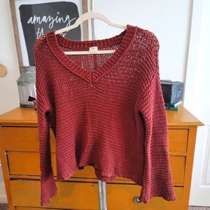 O'NEILL BURNT ORANGE KNIT SWEATER